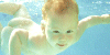 Baby in water