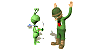 Soldier extraterrestrial and man